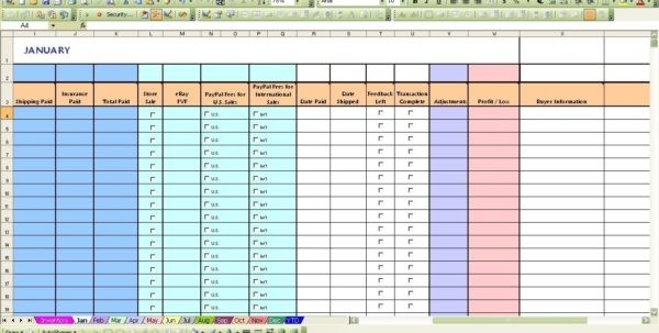 Ebay Inventory Tracking Spreadsheet Chakrii Document Excel Template