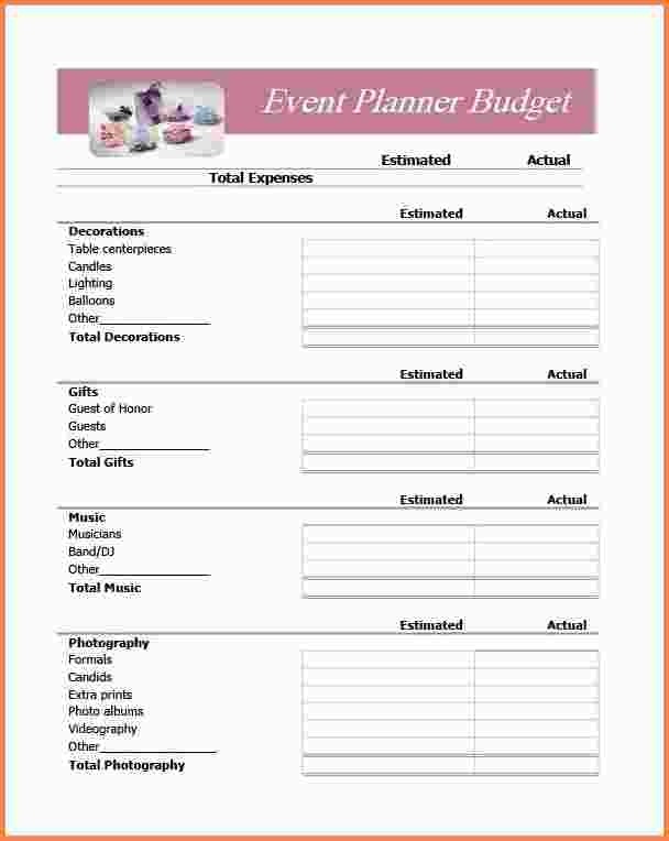 Event Planner Invoice Template Document