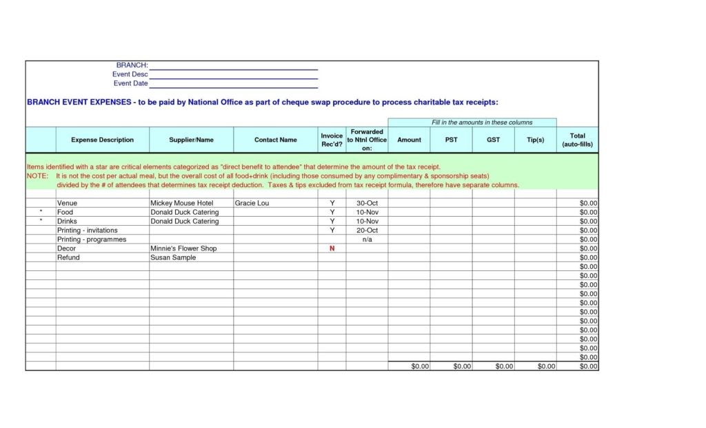 Event Planning Invoice Template And Charity Uk Document