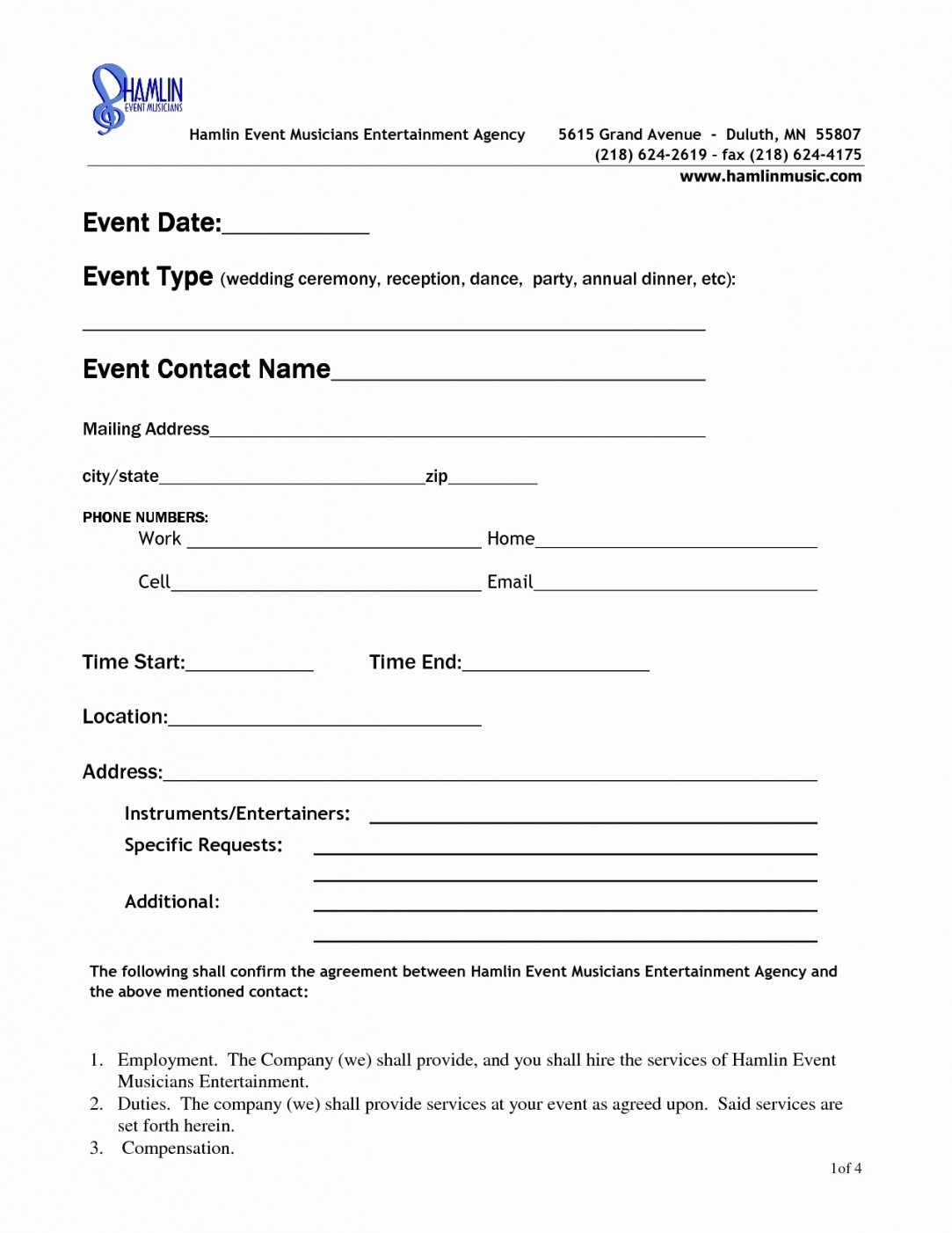Event Space Rental Agreement Template Lostranquillos Document Venue Contract