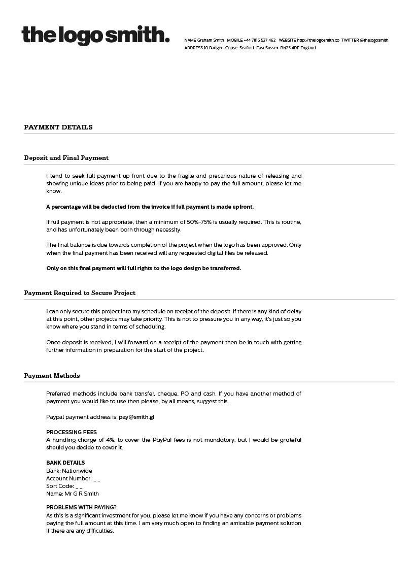 Example Mobile Design Contract Bonsai Document Freelance Template