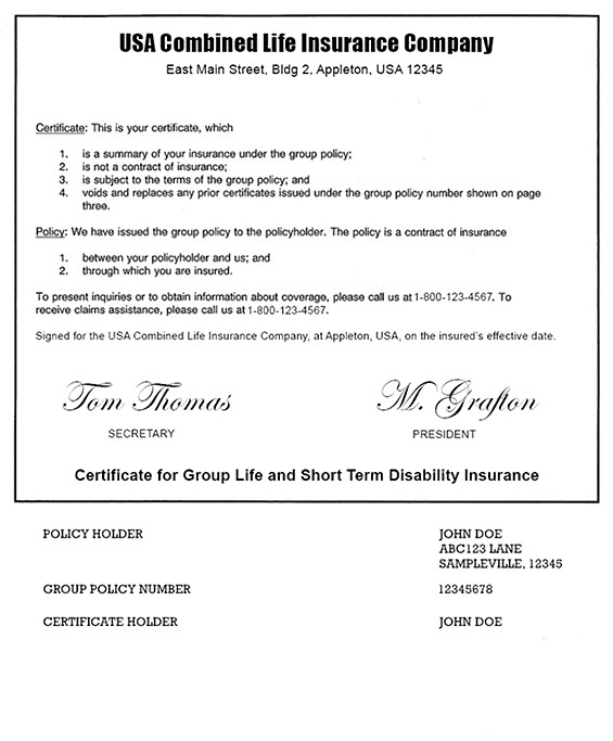 Example Of A Term Life Insurance Policy Bankrate Com Document Sample