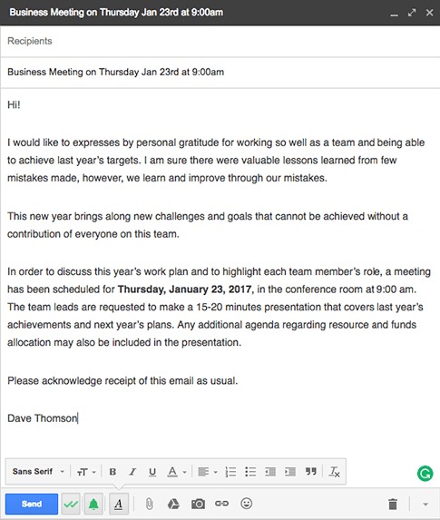 Examples Of A Good Invitation Letter For An Important Business Document Meeting Email