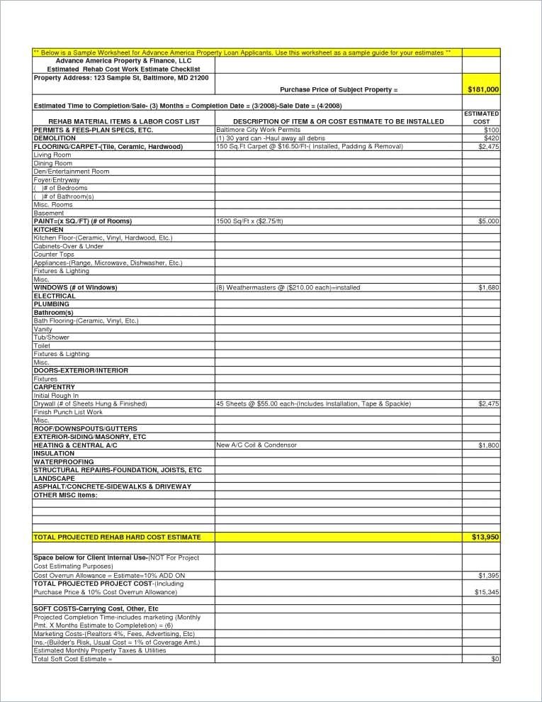 Excel Quote Template Quotation Spreadsheets For Small Document