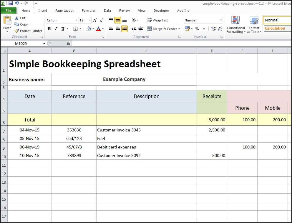 Excel Spreadsheet For Accounting Of Small Business Sosfuer