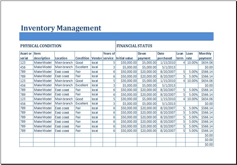 Excel Spreadsheet For Inventory Control Tier Crewpulse Co Document Stock