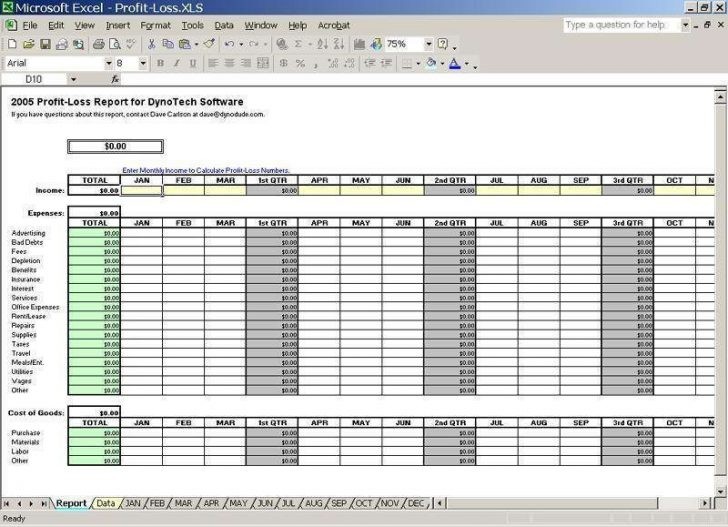 Excel Template For Small Business Income And Expenses Document Spreadsheet