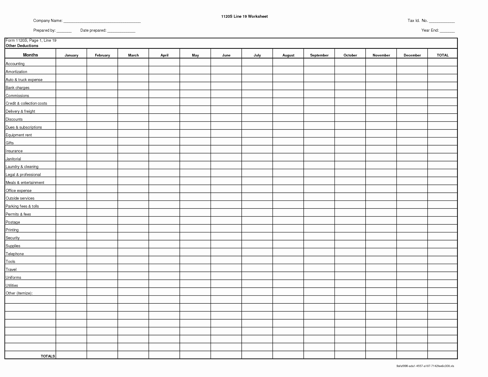 Excel S For Tax Expenses Lovely Deduction Spreadsheet Document