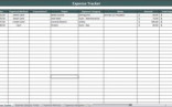 Expense Tracker Spreadsheet Document Journal Template