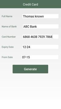 Fake Credit Card Maker APK Download Free Entertainment APP For Document
