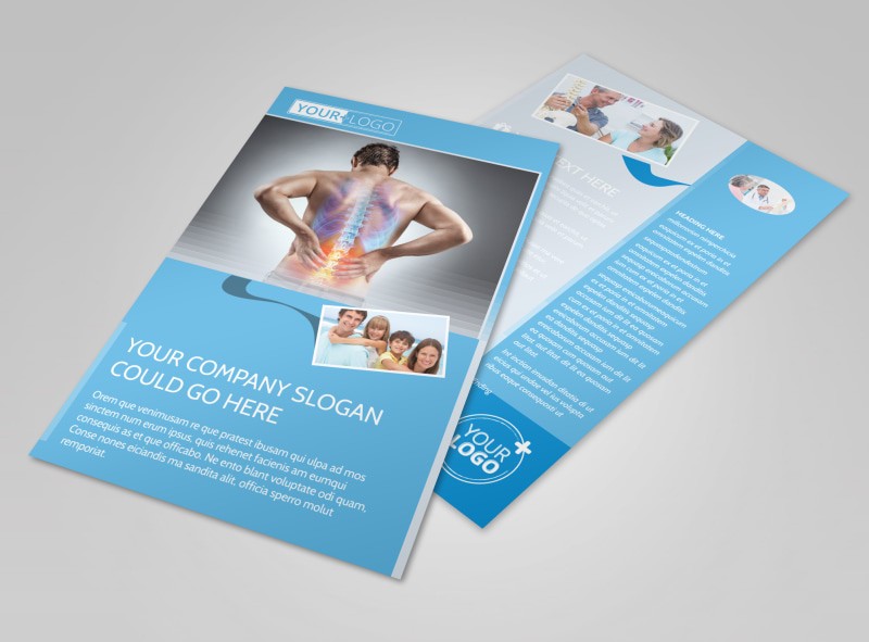 Family Chiropractic Clinic Flyer Template MyCreativeShop Document