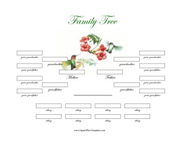 Family Tree Templates Document Template Excel With