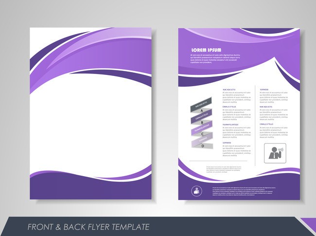 Fashion Business Single Page Brochure Design Vector Material Document