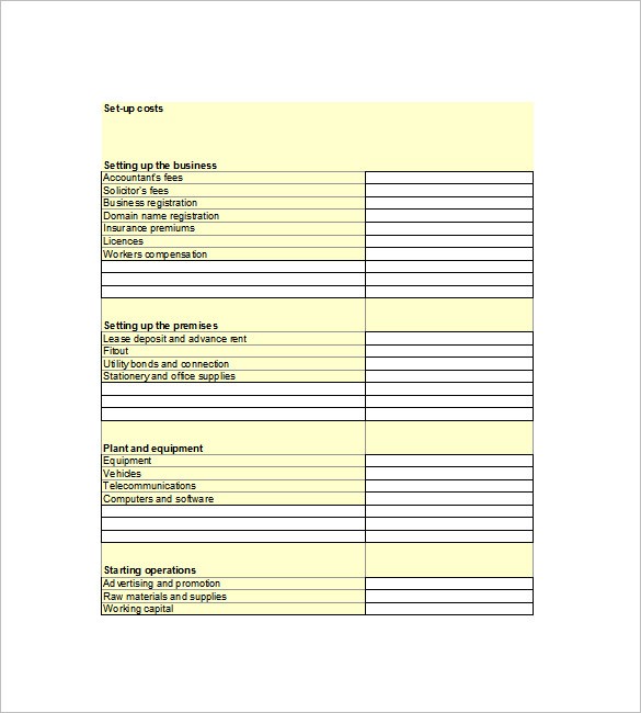 Financial Business Plan Template 13 Free Word Excel PDF Format