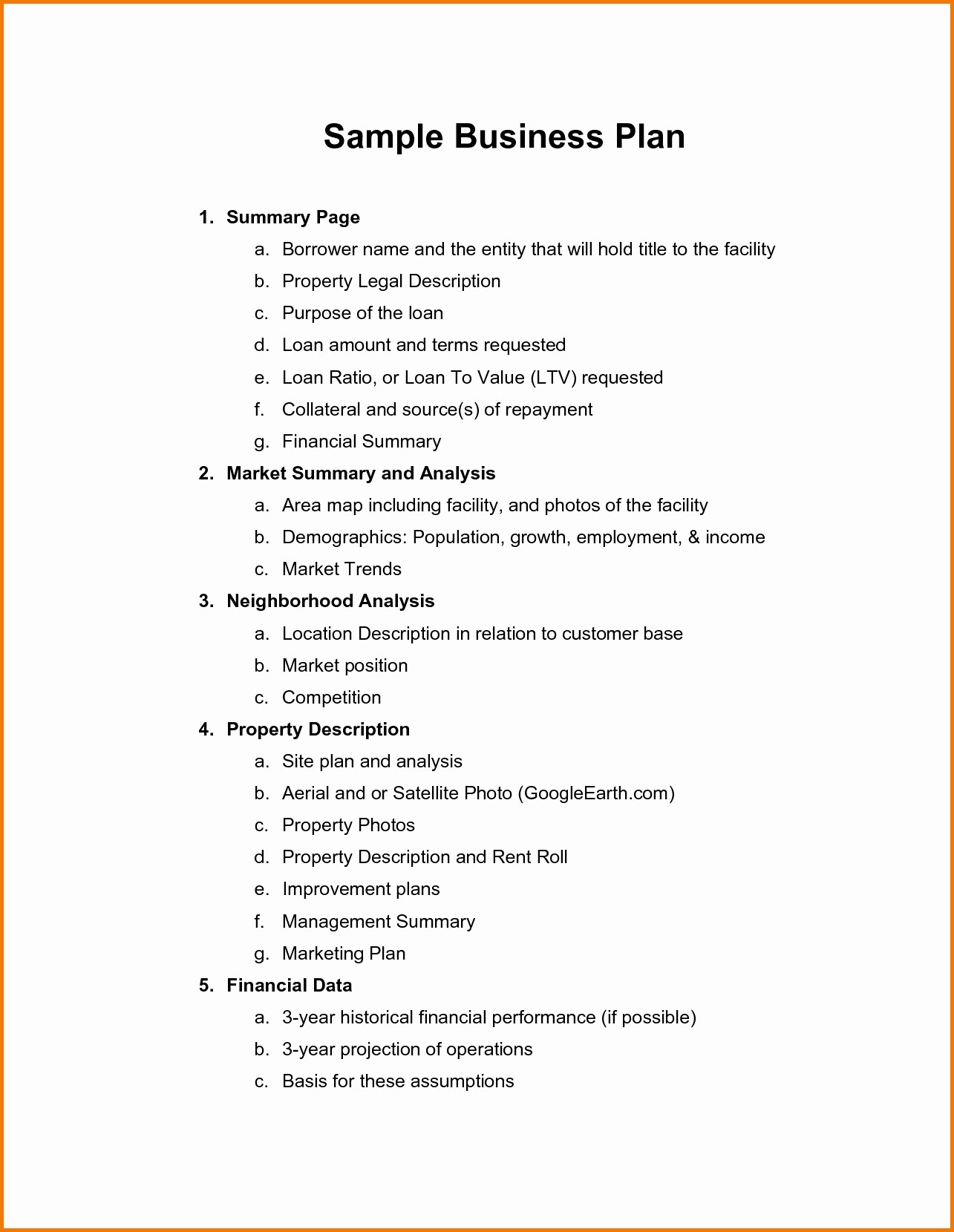Financial Plan Template Pdf Beautiful Mini Business Sample