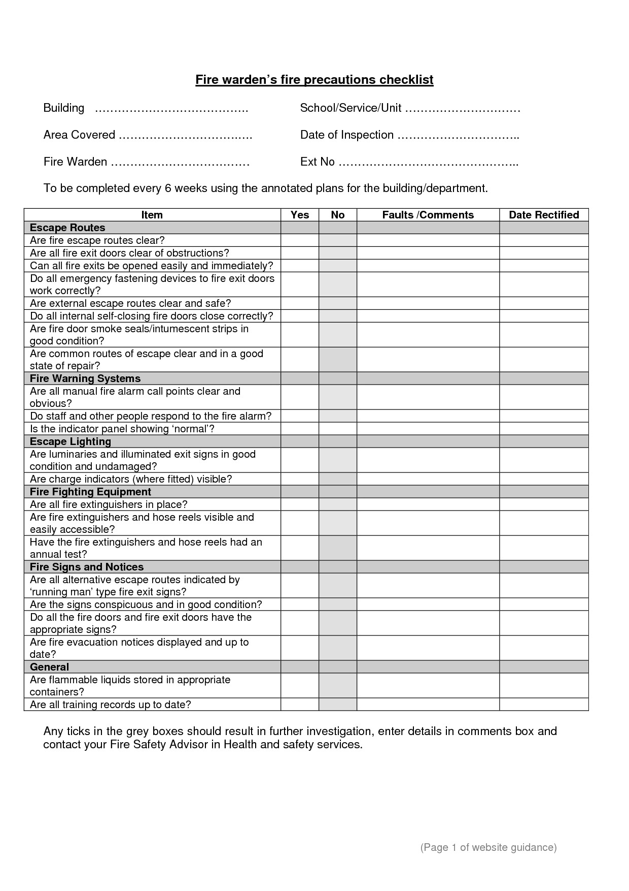 Fire Drill Evacuation Checklist School Pinterest Emergency Document