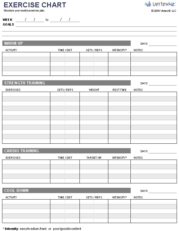 Fitness Programme Templates Tier Crewpulse Co Document Personal Training