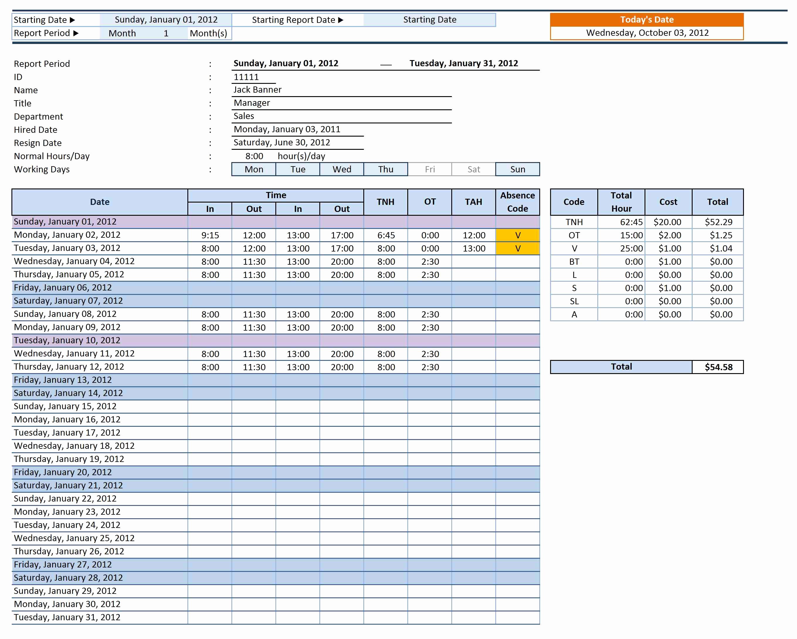 Fmla Intermittent Leave Tracking Form Lovely Time Document