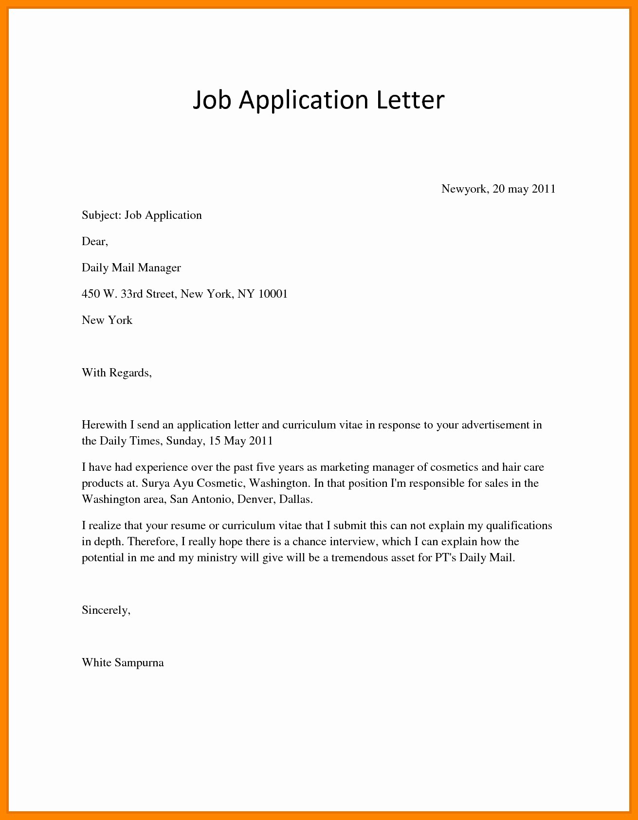 Follow Up With Job Interviews After No Response Unique Document