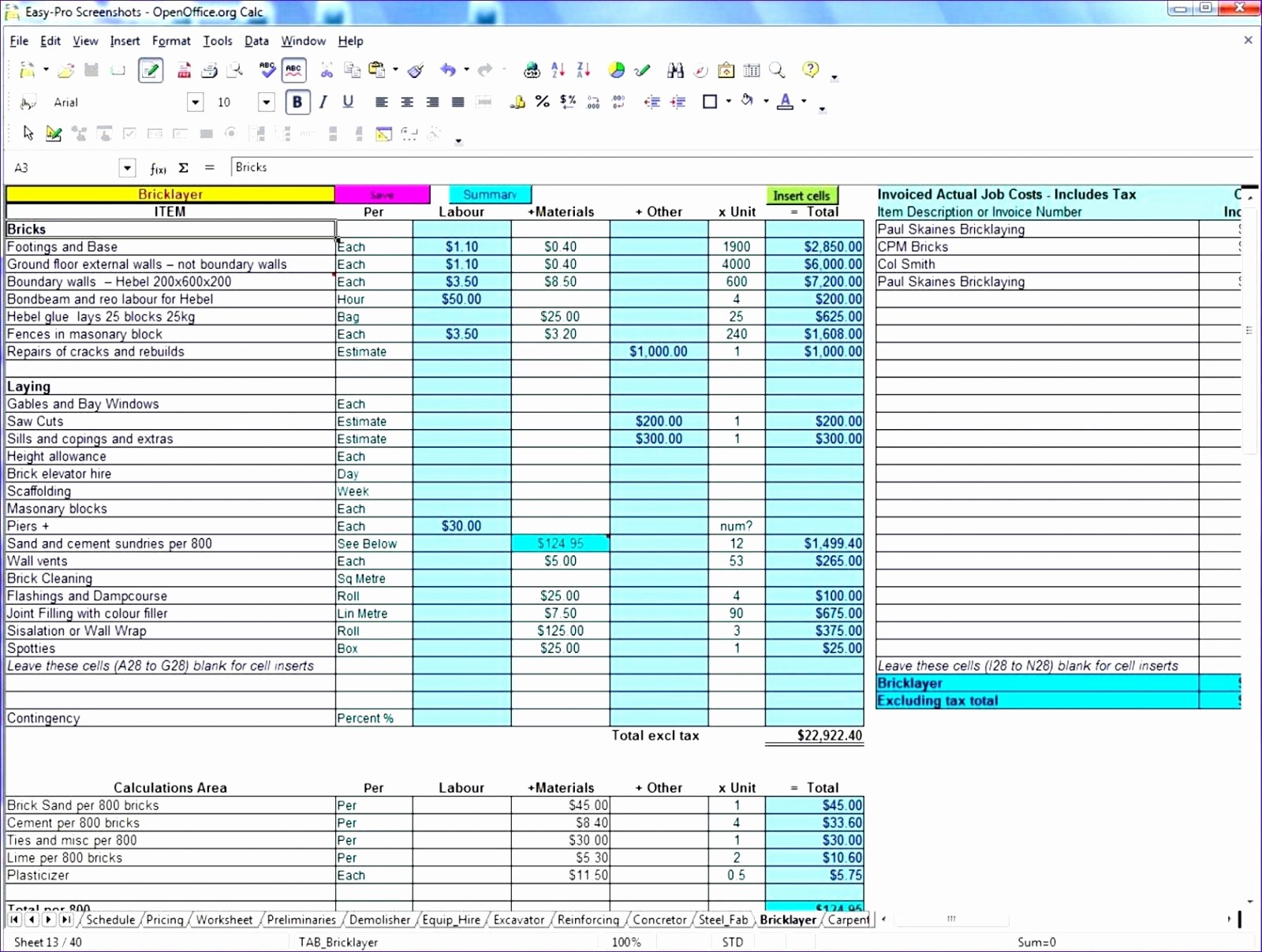 Food Cost Calculator Excel Lovely Example Storage Document