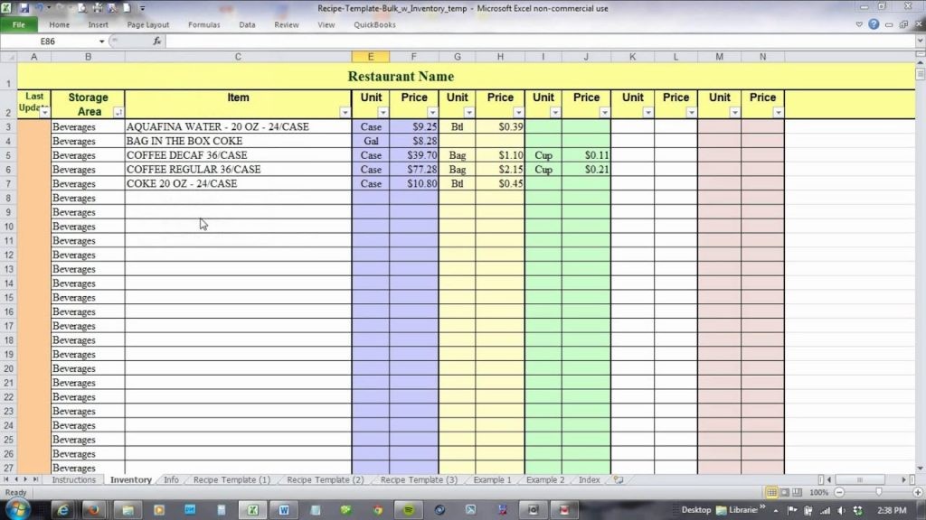 Food Cost Calculator Spreadsheet Aljerer Lotgd Com Document Excel