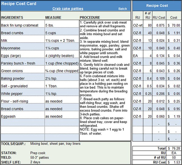 Food Cost Sheet Sivan Crewpulse Co Document Free Spreadsheet