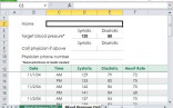 Free Blood Pressure Tracker Template For Excel Word Templates Document Recording Chart