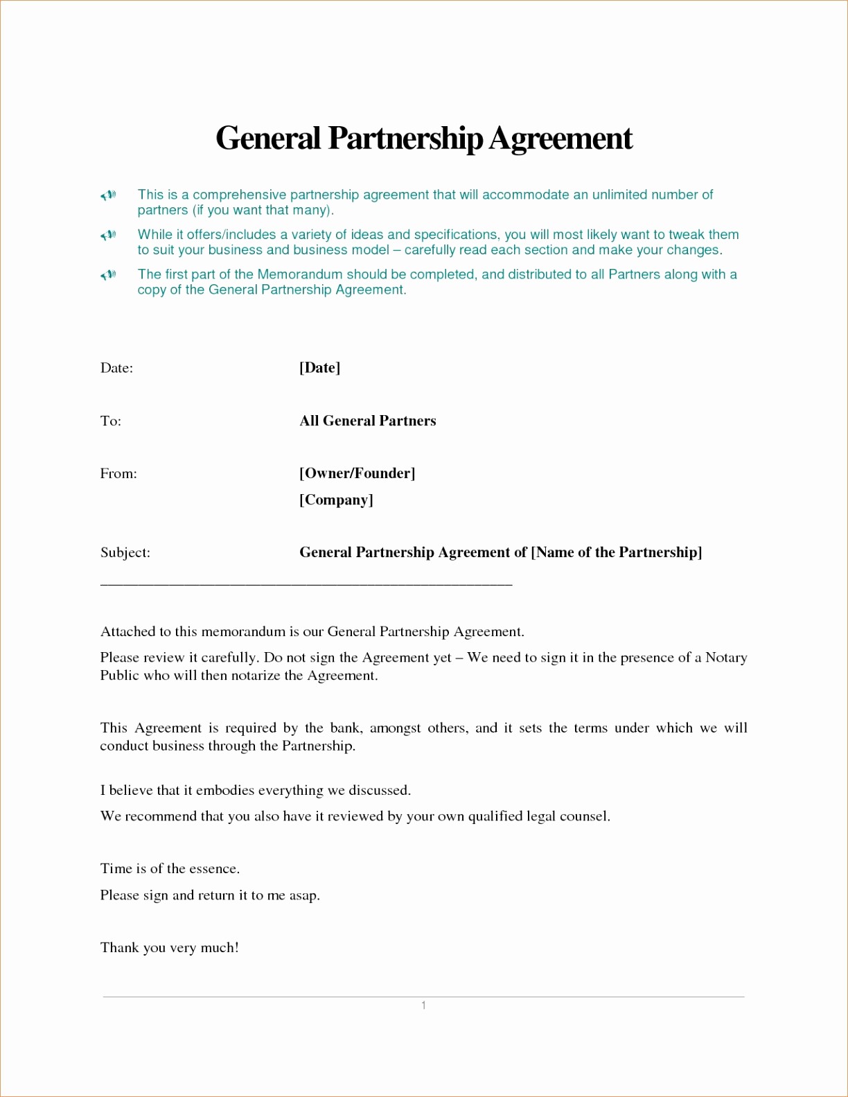 Free Business Partner Contract Template Fresh Document