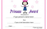 Free Disney Certificate Templates Princess Template Document
