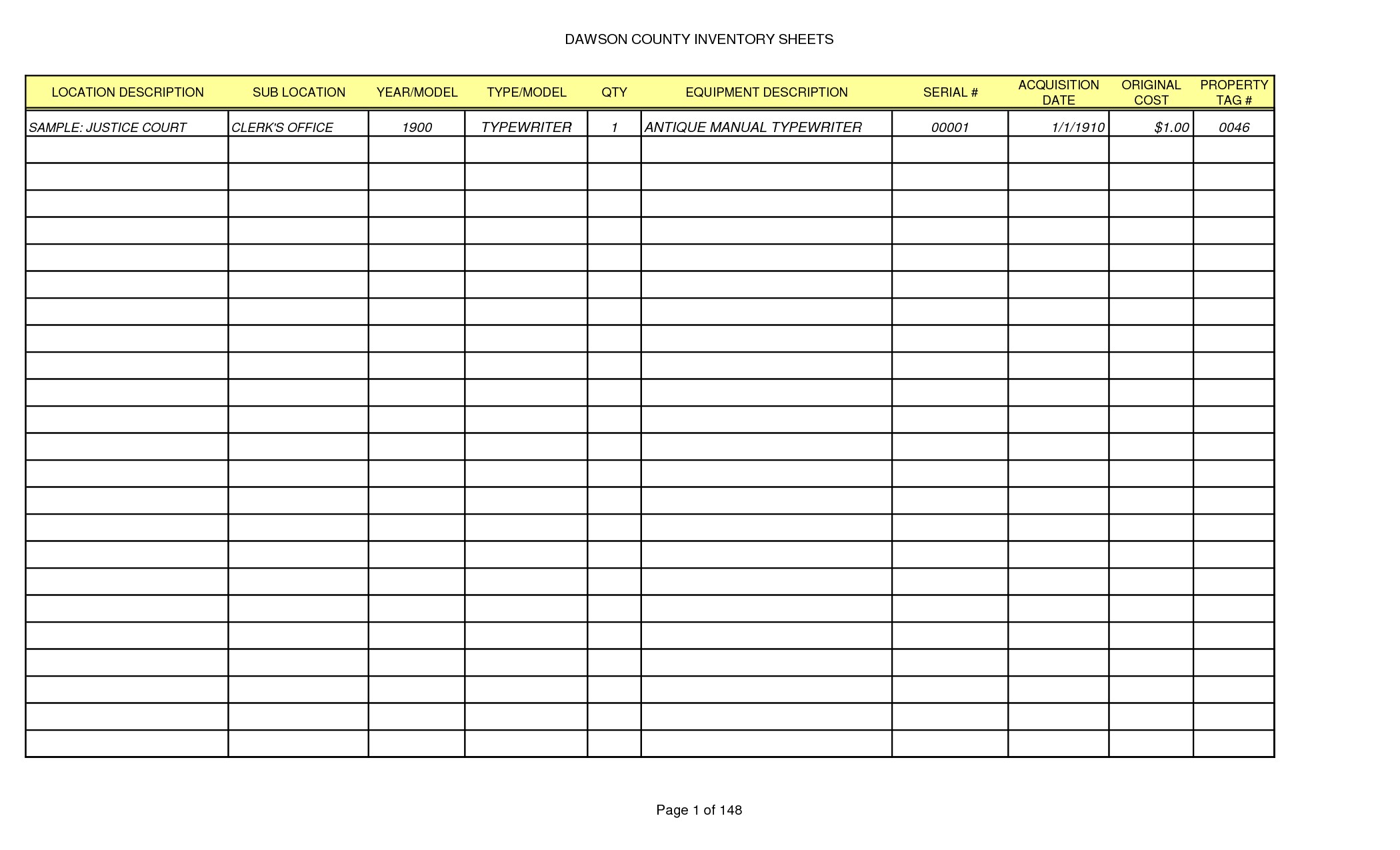 Free Excel Inventory Management Template And Small Business Document Sheets For