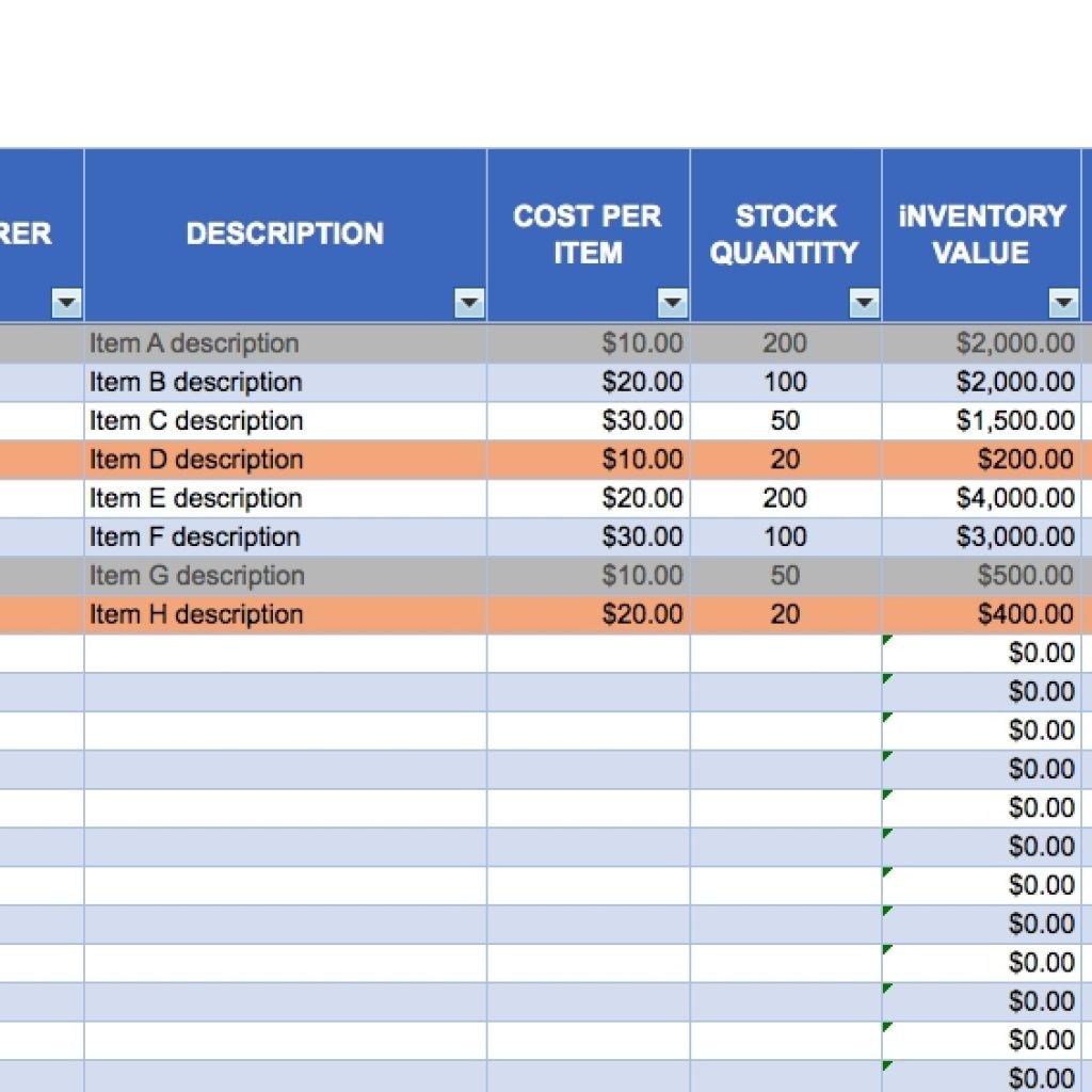 Free Excel Inventory Templates Regarding Hotel Spreadsheet Document