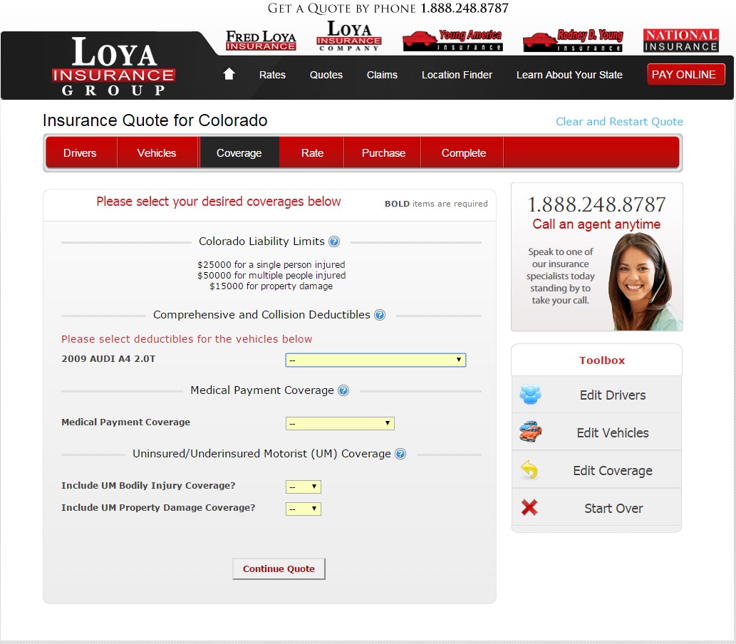 Free Fred Loya Auto Car Insurance Quote Document