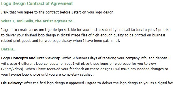 Free Logo And Web Design Contract Templates Designmodo Document