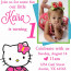 FREE Personalized Hello Kitty Birthday Invitations Invitation Document Card Online