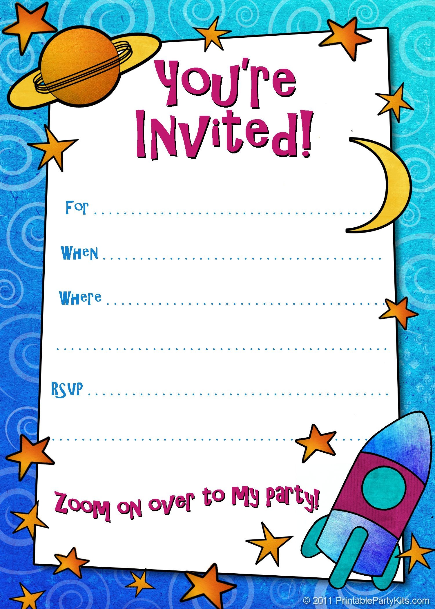 Free Printable Boys Birthday Party Invitations Document Kids
