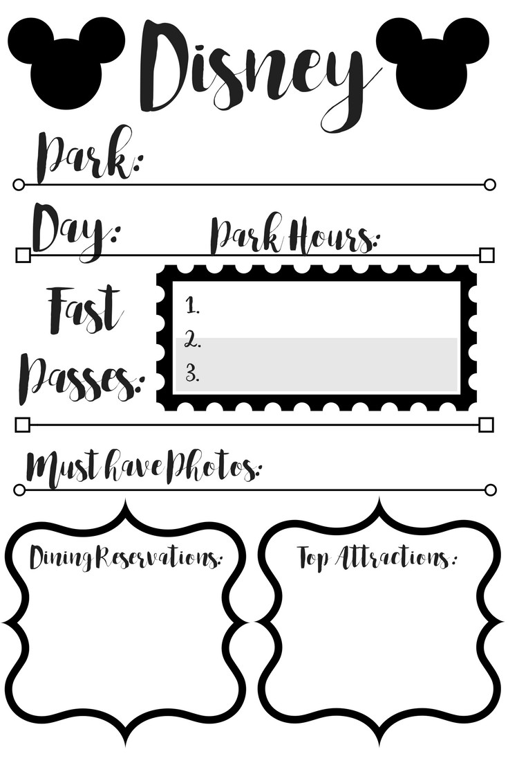 Free Printable For Disney Planning Simply Happy Mama Document Binder Printables