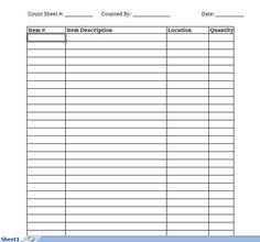 Free Printable Inventory Sheets Here Is A Preview Of The Simple Document Blank