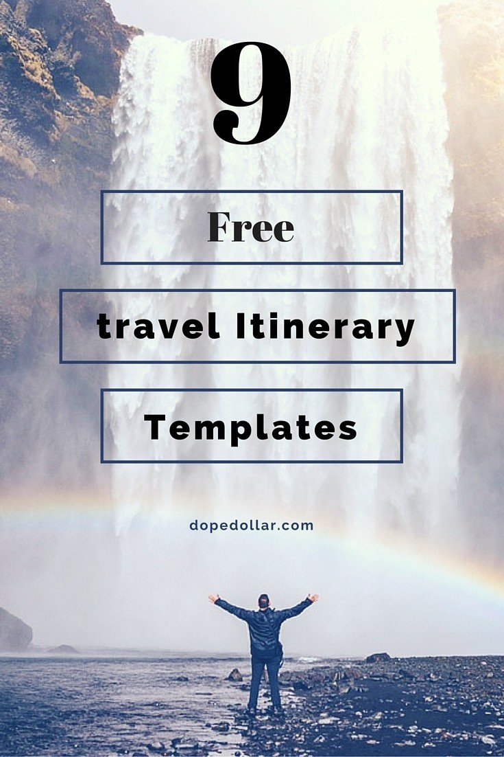Free Travel Itinerary Templates For Flight Vacations Document Google Docs Template