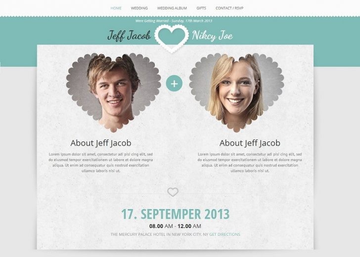 Free Wedding Invitation Website Templates Socialgeist Net