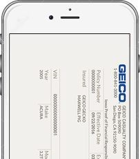 GEICO S Mobile App Free Insurance Document Geico Request Card