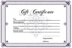 Gift Certificate Templates Printable Certificates For Any Occasion Document Fake Cards