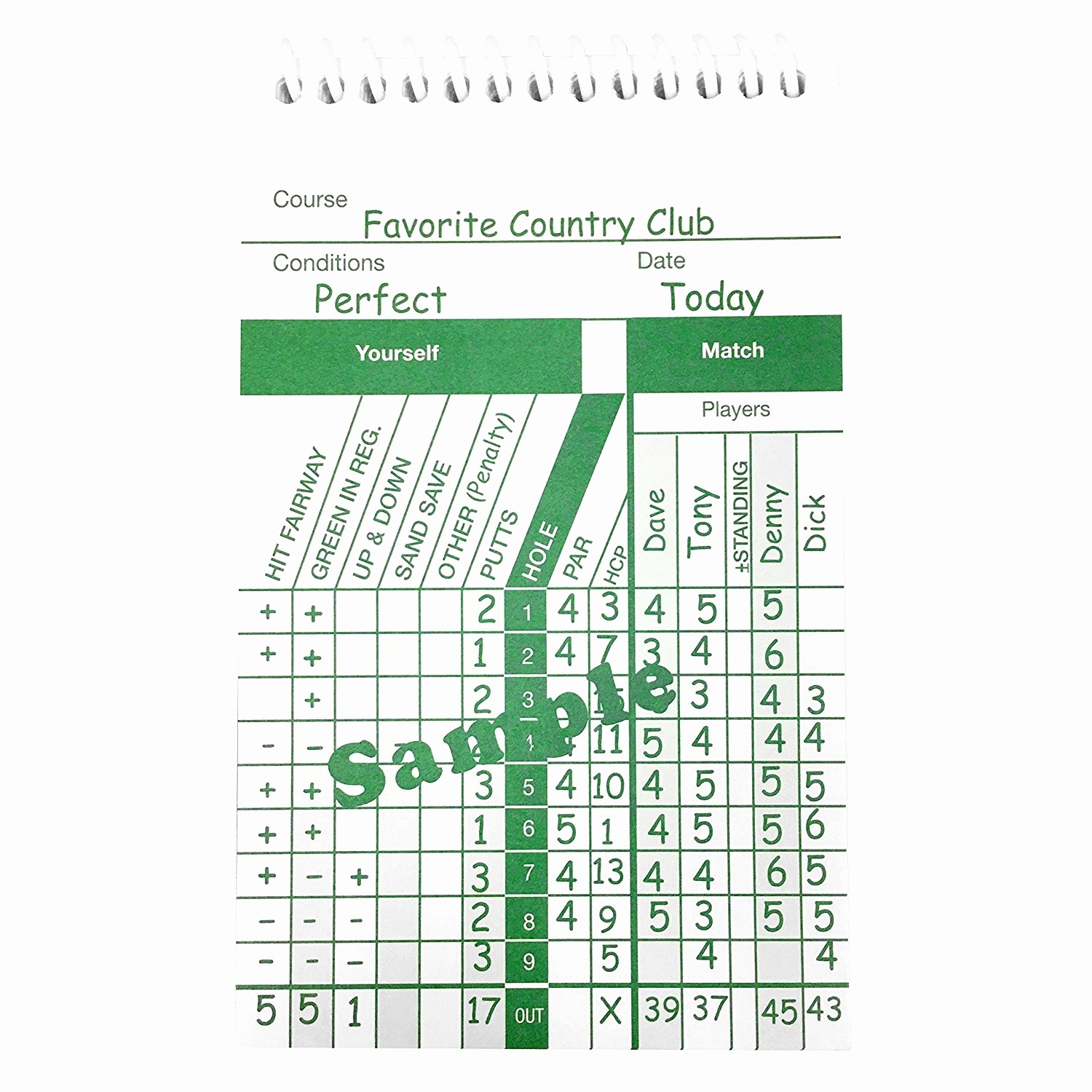 Golf Stat Tracker Book Inspirational Document