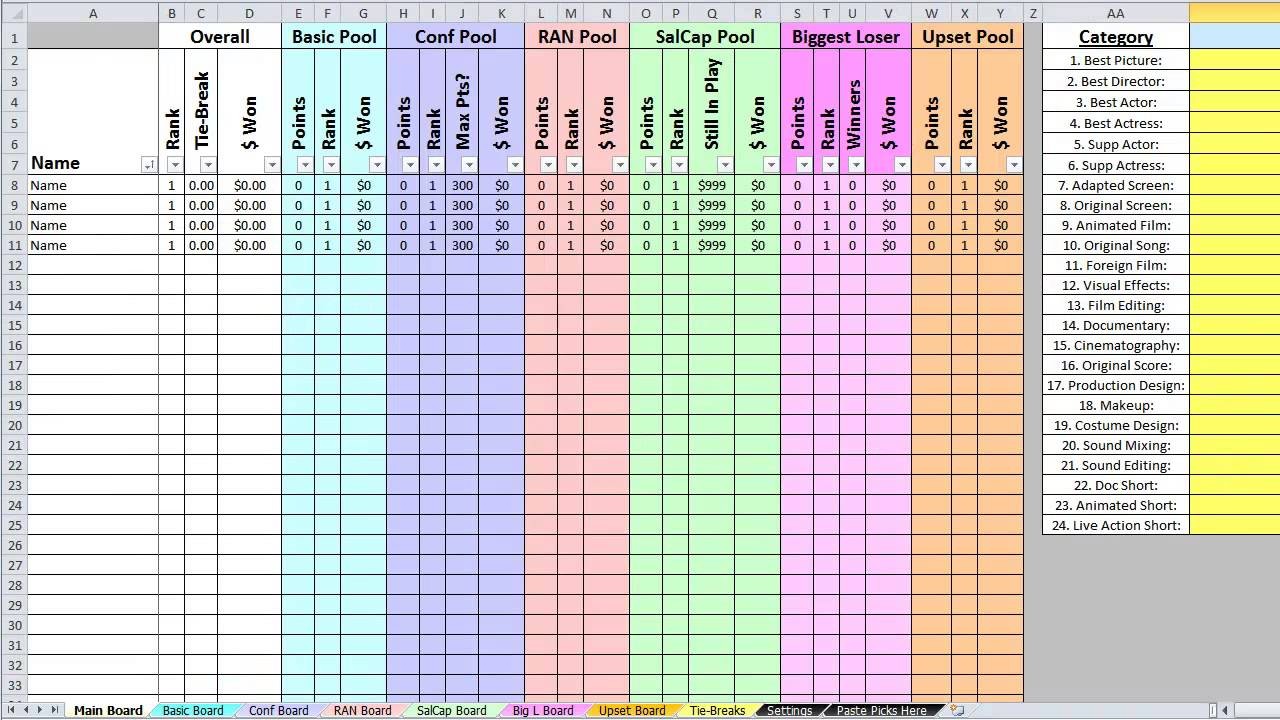 Golf Stats Excel Spreadsheet LAOBING KAISUO Document Template