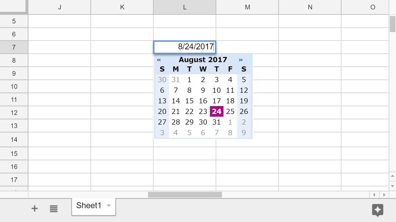 Google Sheets Add A Pop Up Calendar Date Picker YouTube Document