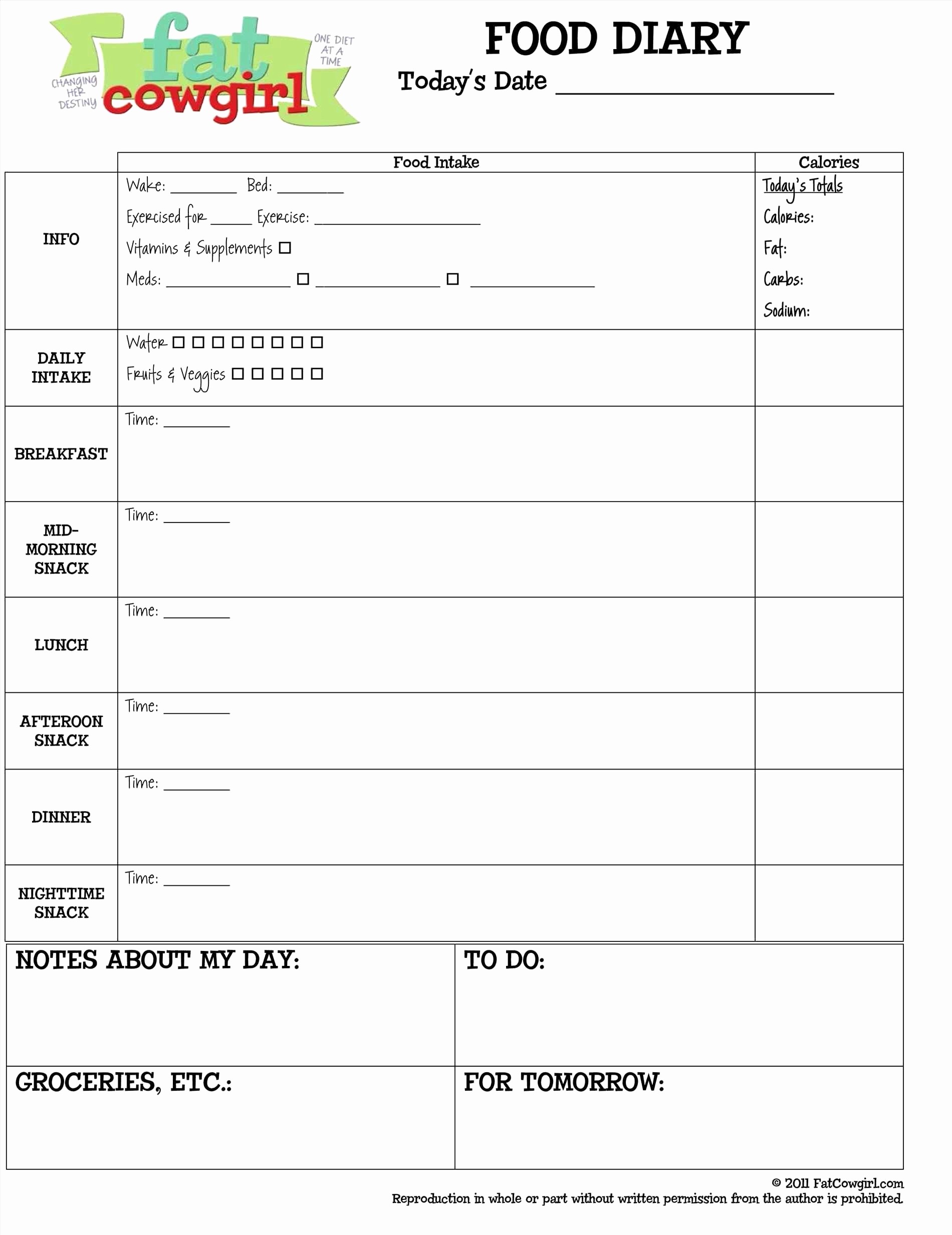 Hcg Diet Tracking Sheets Awesome Best