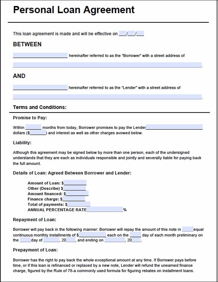 Home Loan Contract Template Second Mortgage Form Document Hard Money