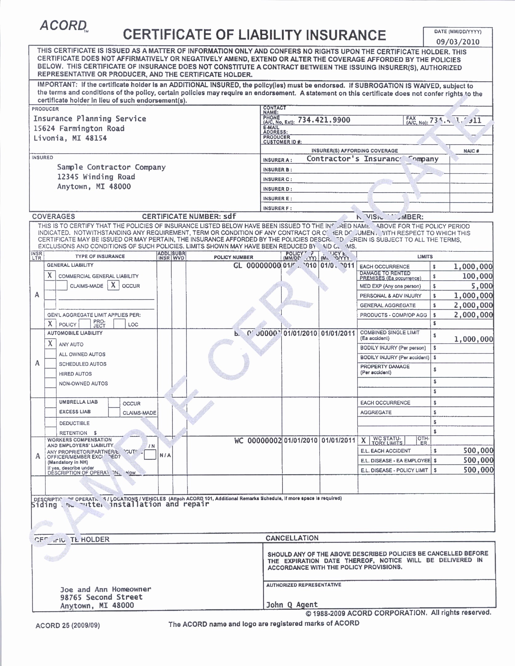 Homeowners Insurance Declaration Page Sample Fresh Car Document