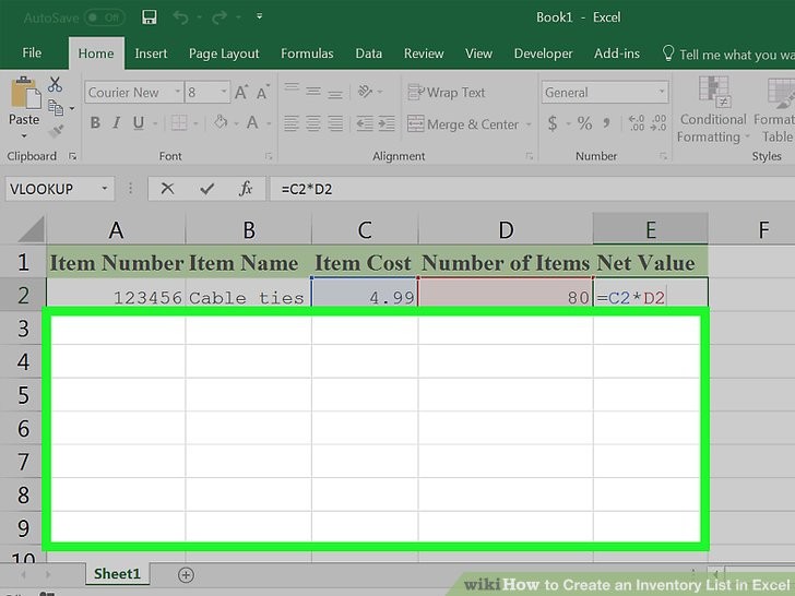 How To Create An Inventory List In Excel With Pictures WikiHow Document