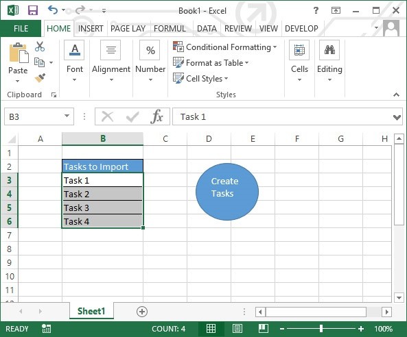How To Create Tasks From An Excel Spreadsheet Kanban Tool Support Document Template