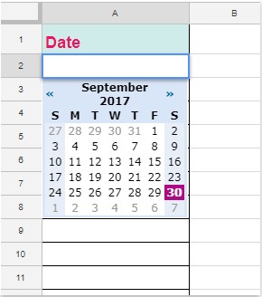 How To Insert Date Picker In Google Sheet Document